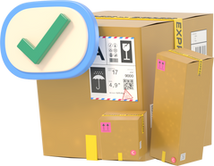 Product shipping success 3D